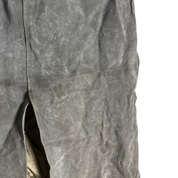 BlankNYC Hunter Green Retro Suede Leather Front Slit Pencil Midi Skirt Size 29 - Picture 10 of 15